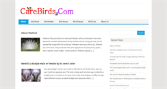 Desktop Screenshot of carebirds.com