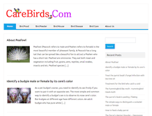 Tablet Screenshot of carebirds.com